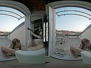 Private Sunset Vacation Dancing And Pussy Licking Miss Pussycat With Cherri