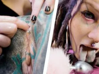 Pet Play Dominatrix Controls Tattoo Cat-girl